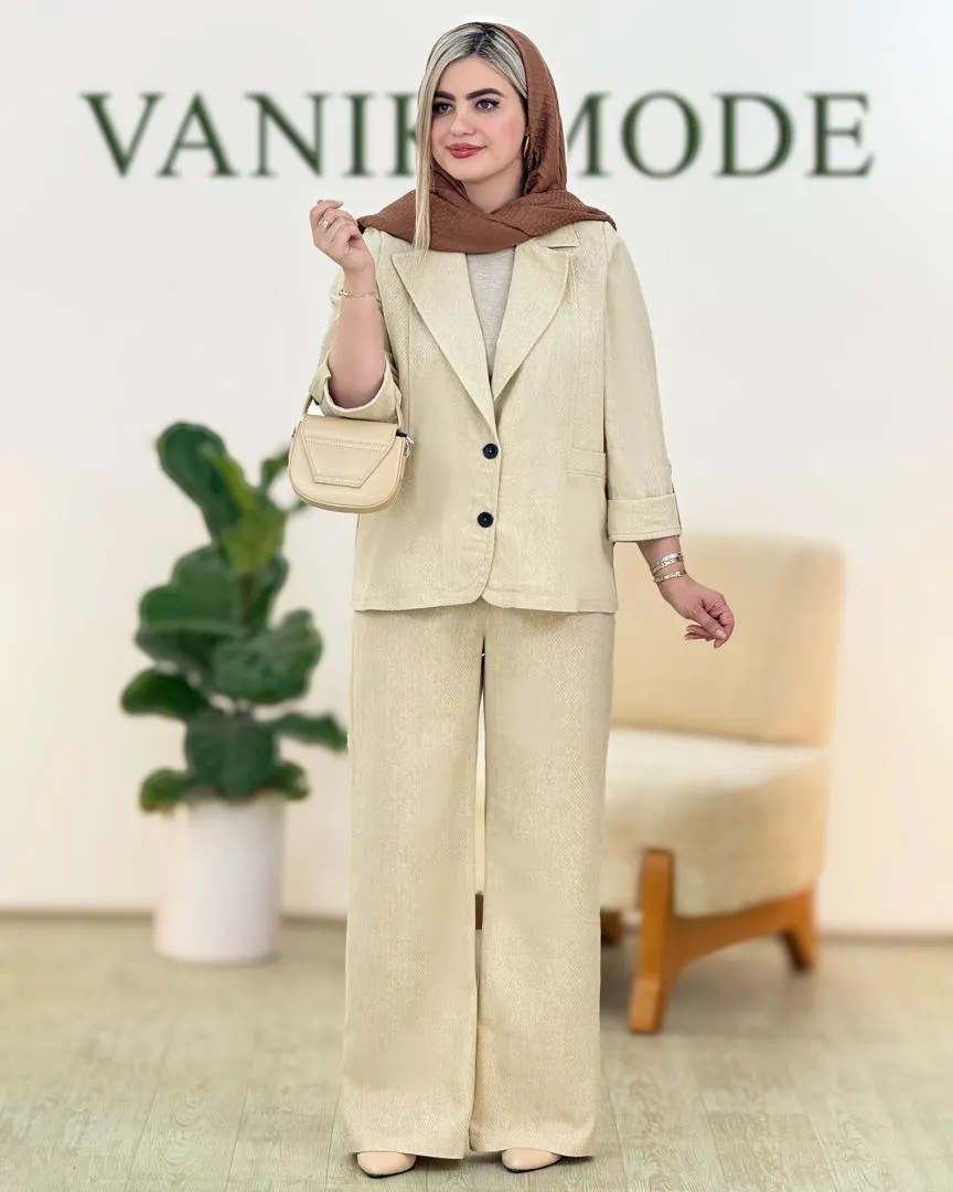 کت شلوار لینن کد g647