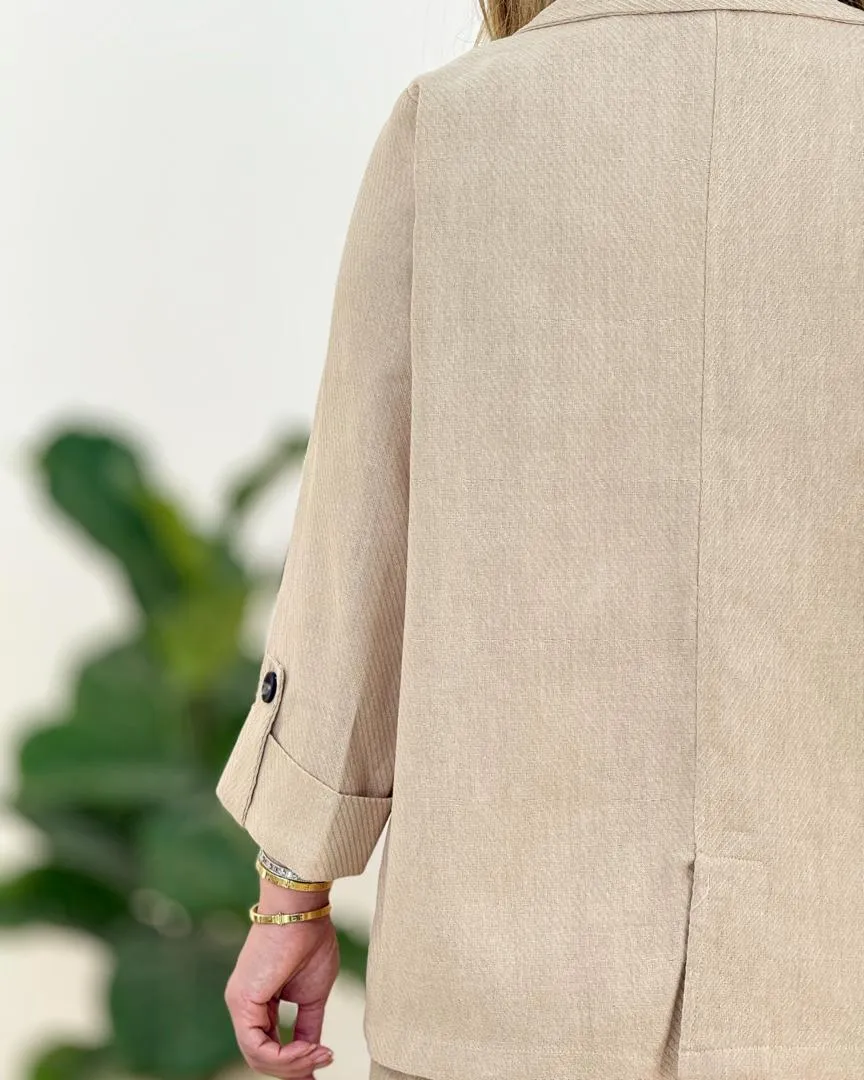 کت شلوار لینن کد g647