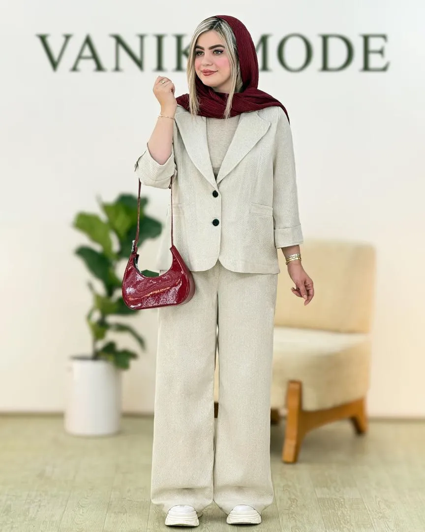 کت شلوار لینن کد g647