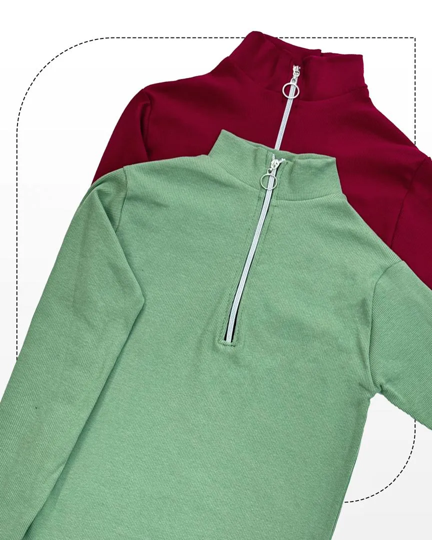 بلوز نیم زیپ کد g303