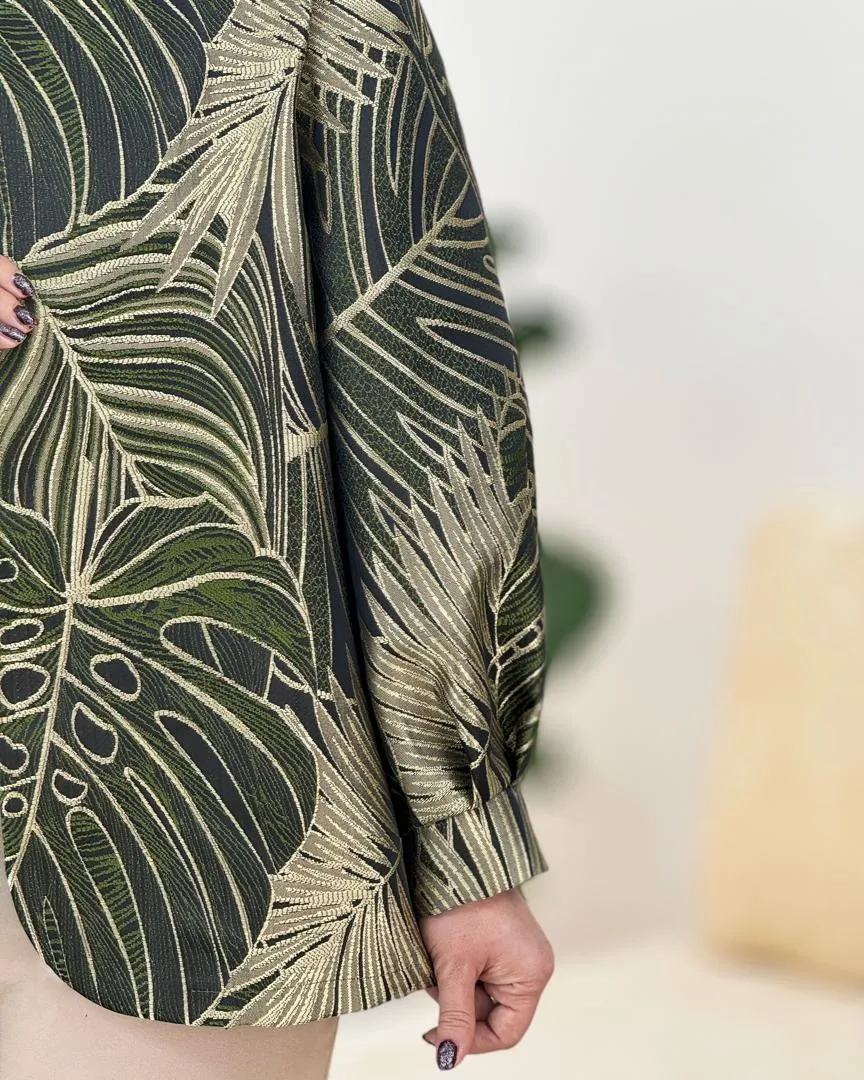 کت ژاکارد آستین پفی کد g419