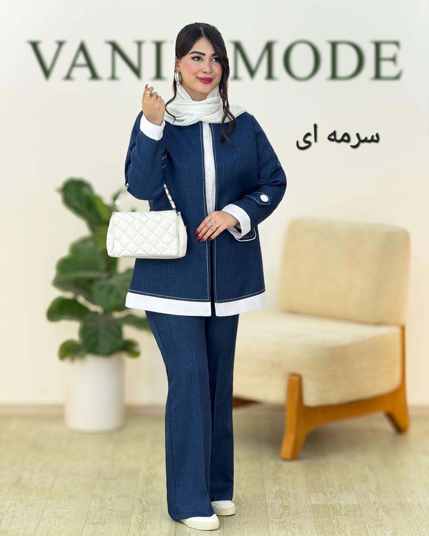 کت شلوار شانتون بهاری کد g783