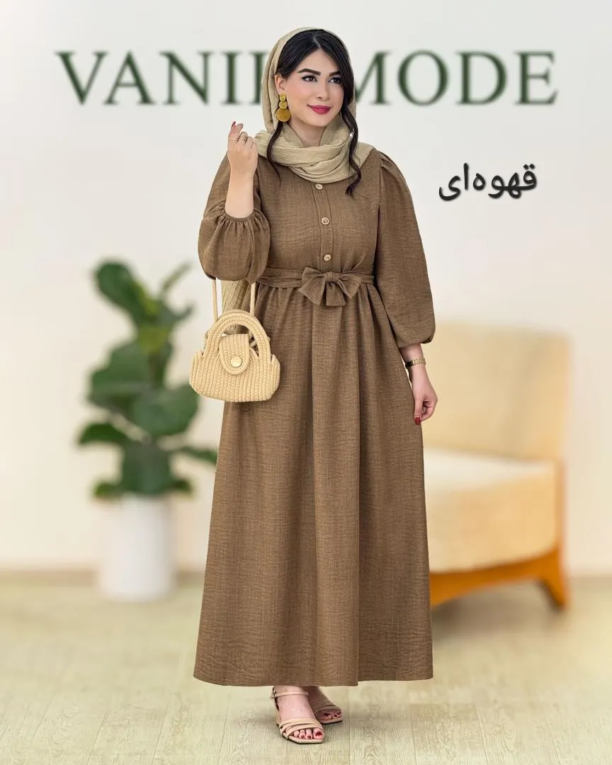 پیراهن بلند بهاری کد g797