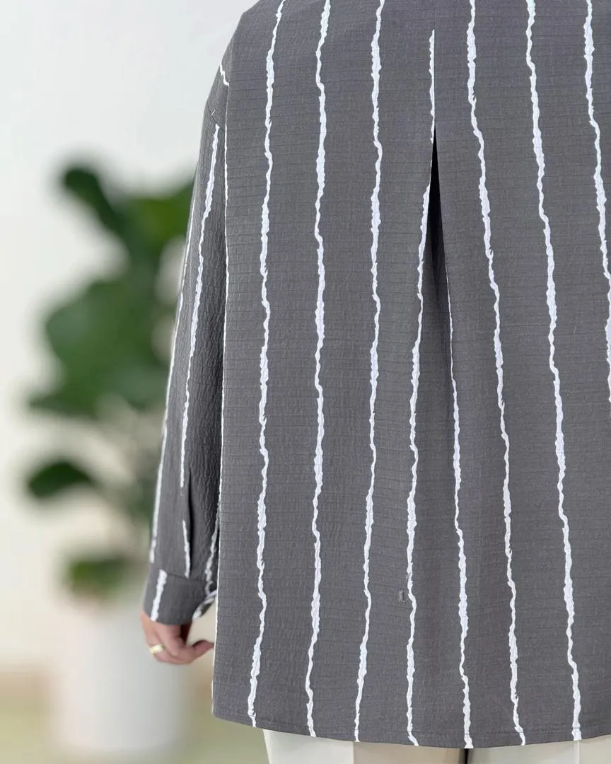 شومیز السا جلو دکمه دار کد g969