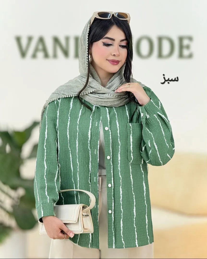 شومیز السا جلو دکمه دار کد g969