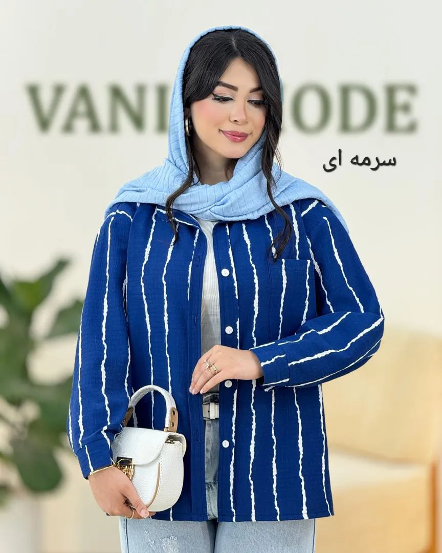 شومیز السا جلو دکمه دار کد g969