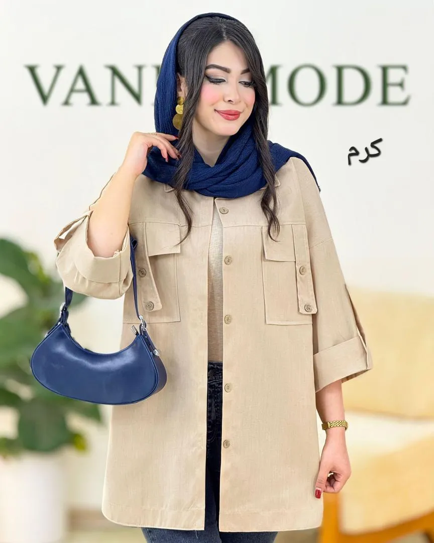 شومیز اسپرت آستین پاکتی کد g861