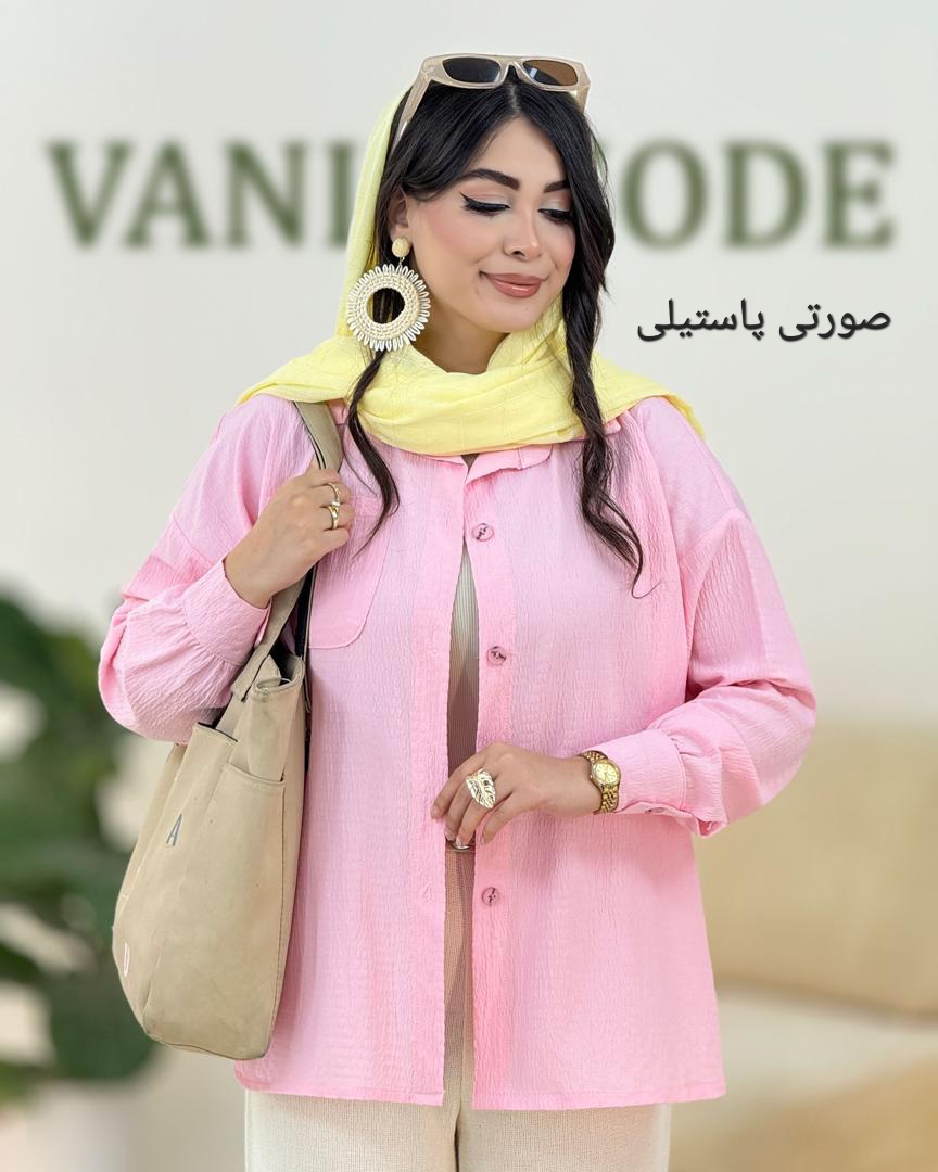 شومیز جیب دار اطلس کد h4