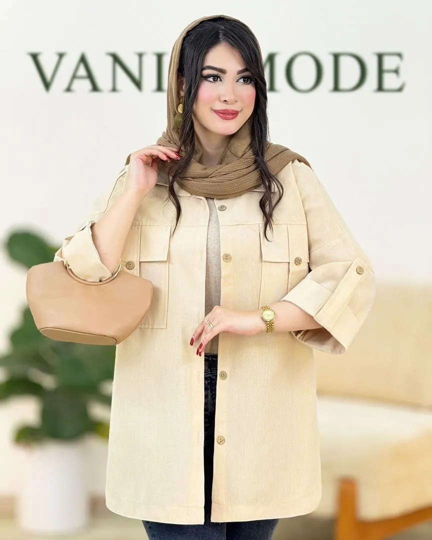 شومیز اسپرت آستین پاکتی کد g861