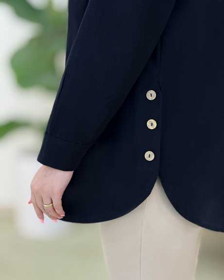 شومیز لینن جیب نما کد h78