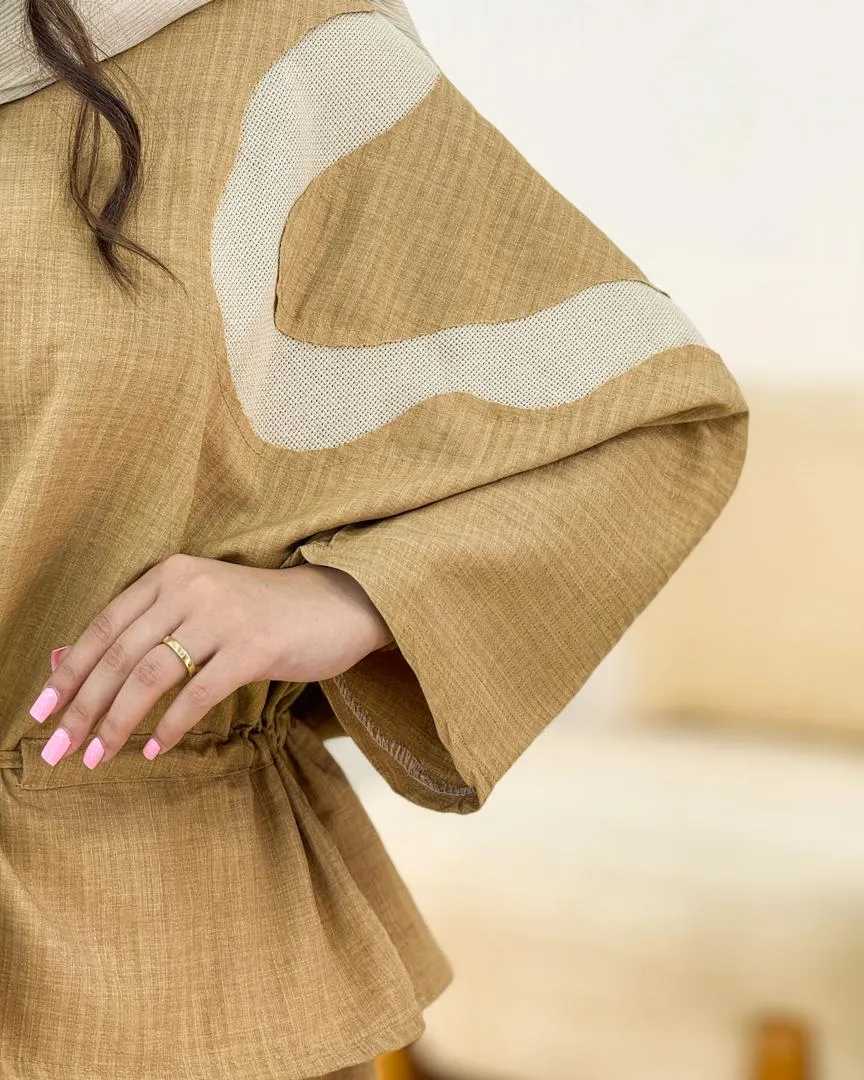 شومیز دامن شانتون ژاکارد کد h3