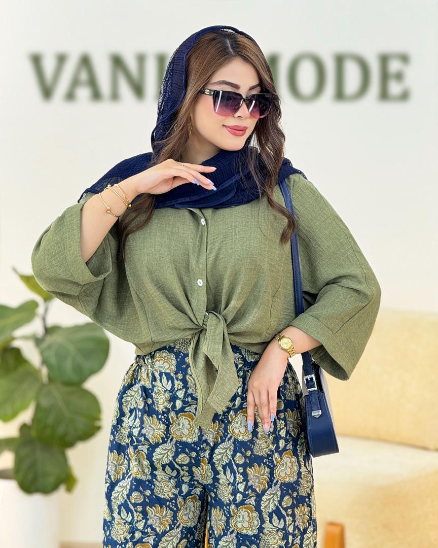 شومیز گره ای شانتون صوفیا کد h132