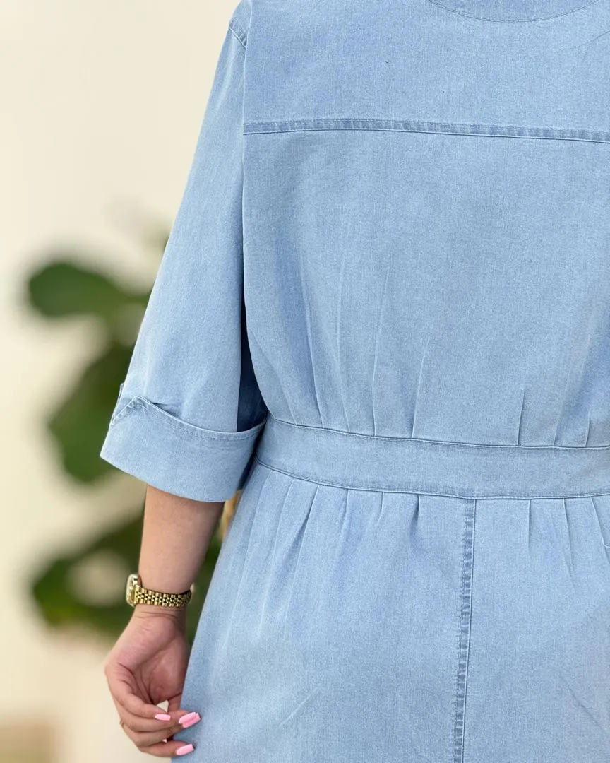 مانتو آستین پاکتی دو جیب کد h44