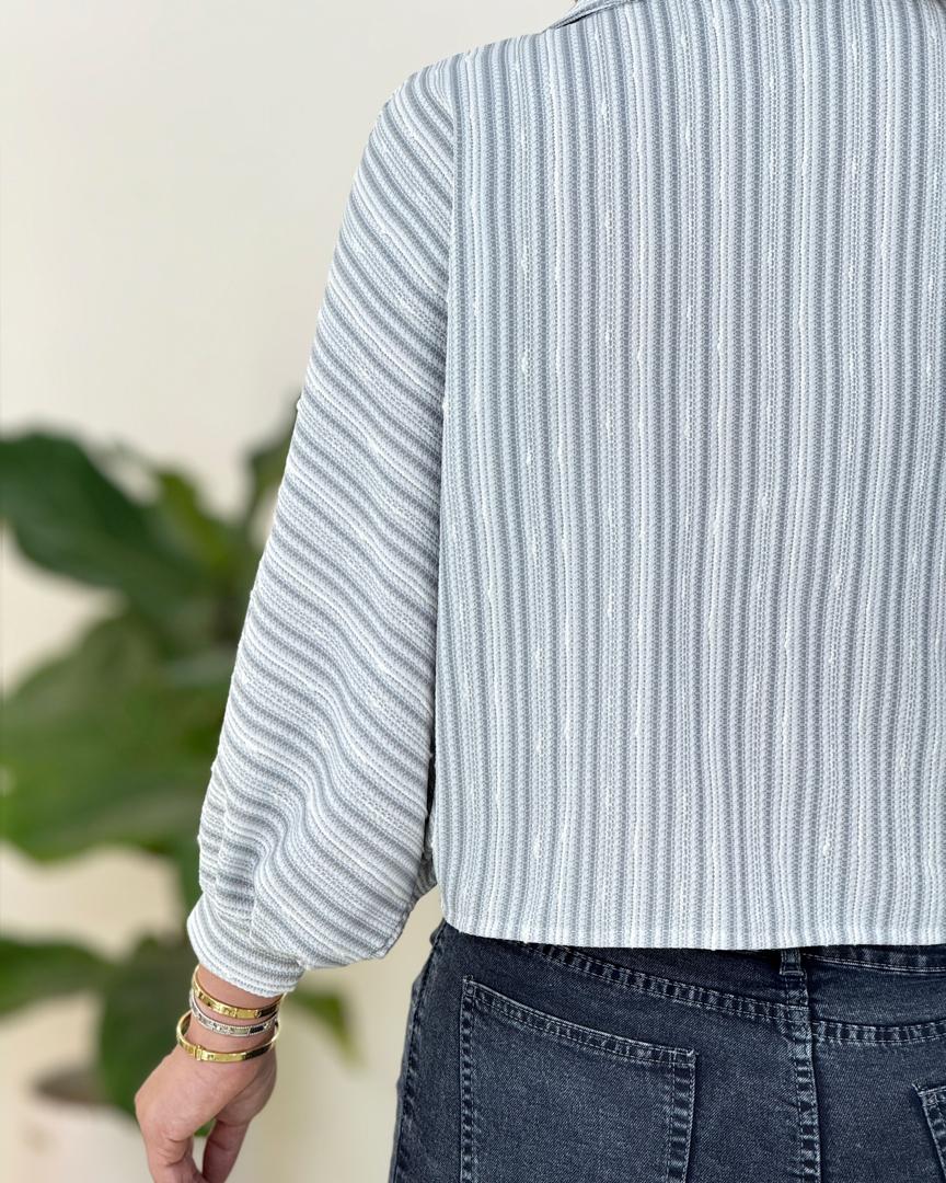 شومیز راه راه کوک دوزی کد h159