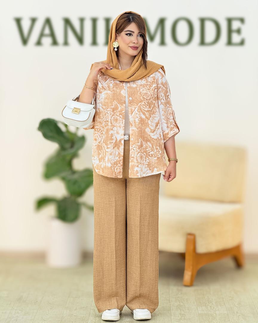 شومیز باکسی آبرنگی کدh220