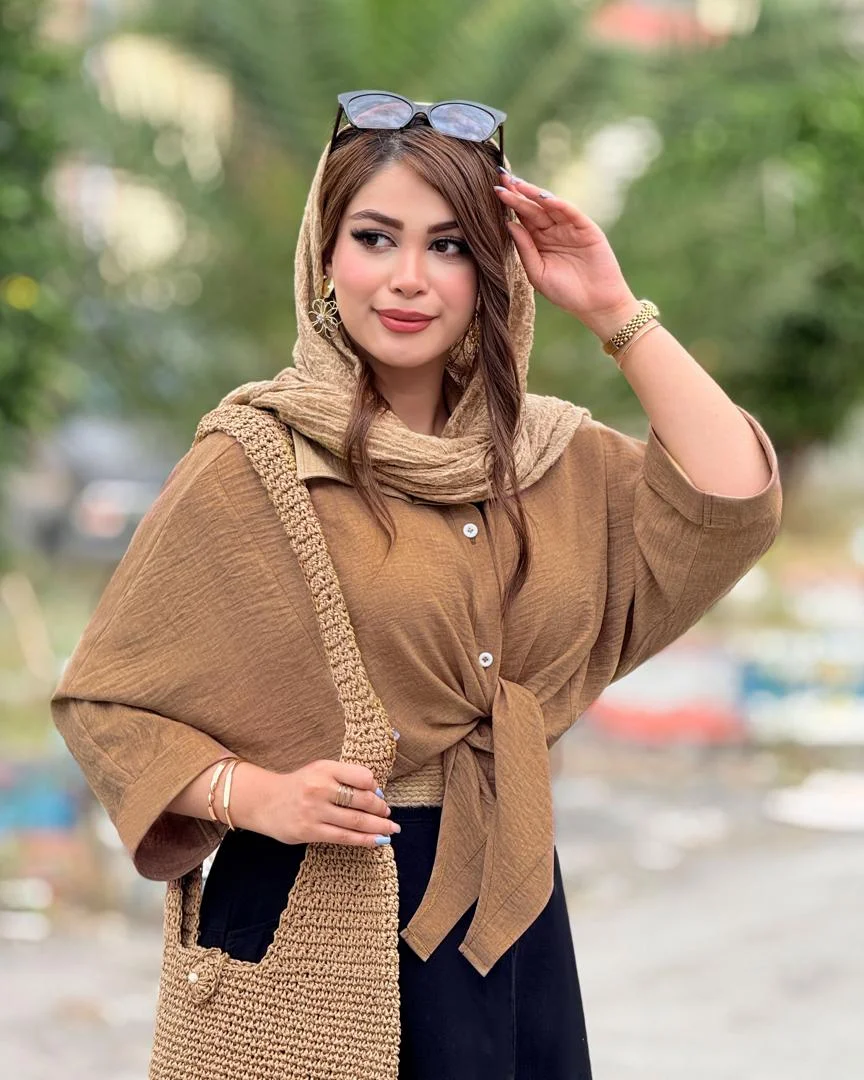 شومیز گره ای پیش بلند پشت کوتاه کد H268