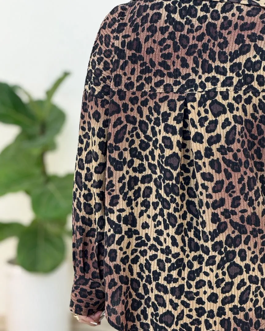 شومیز پلنگی پیلی دار کدh319