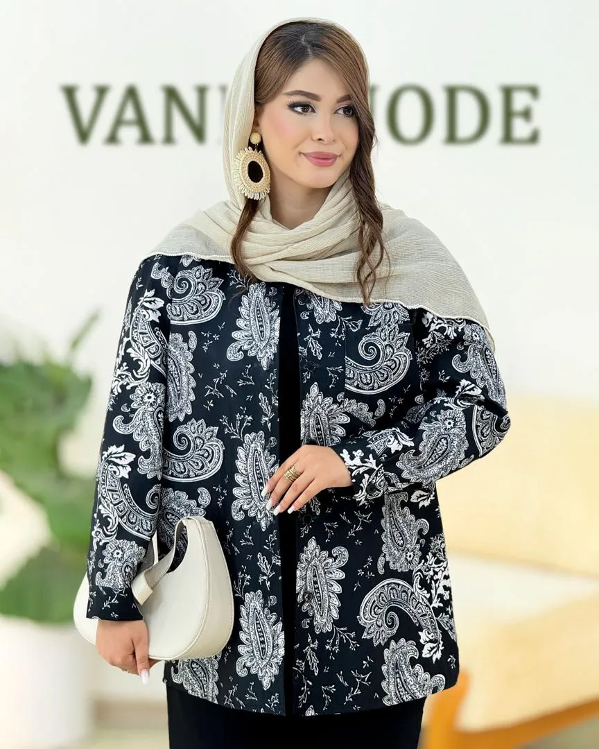 شومیز جلو دکمه دار کوکدوزی کدh301