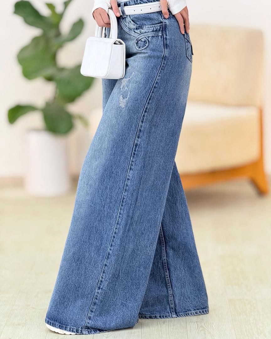 شلوار فول بگ نواردوزی کد g930