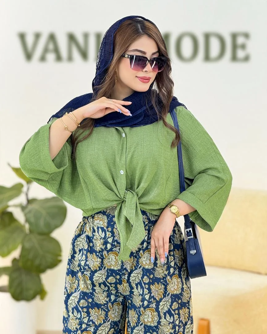 شومیز گره ای پیش بلند پشت کوتاه کد H268