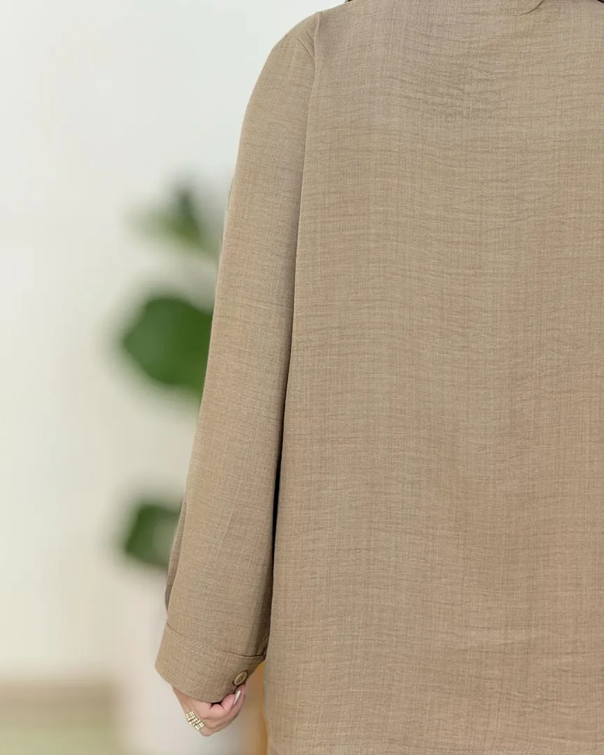 ست شومیز عروسکی و شلوار واید پیلی دار کد h218