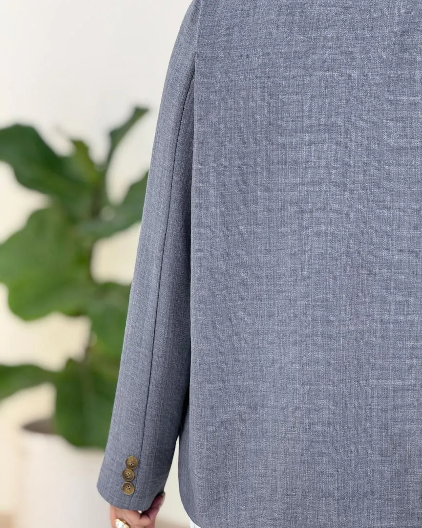 کت جلو چاک دار شانتون ژاکارد کدh292