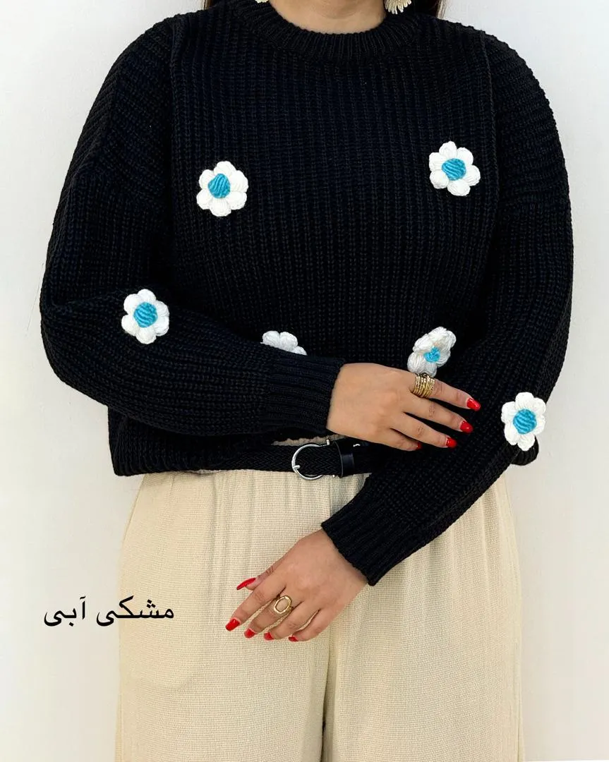 کراپ بافت طرح گل کد h446