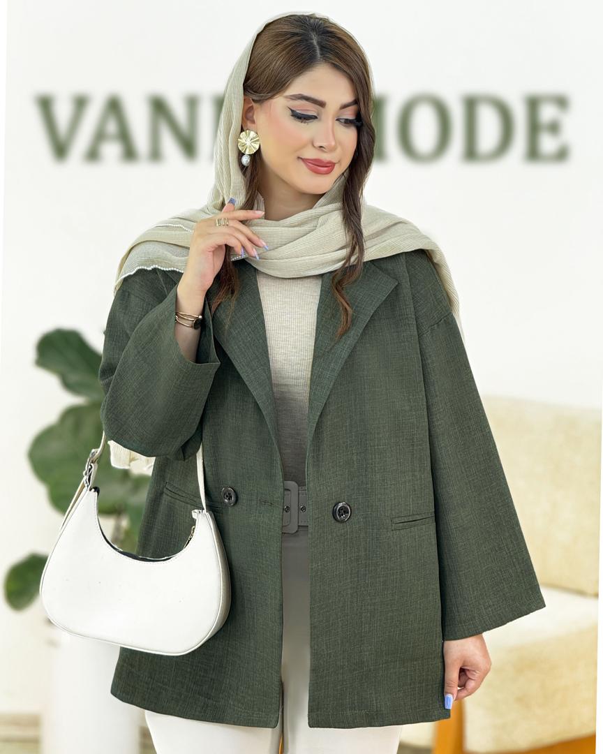 کت شانتون آستین افتاده کدh192