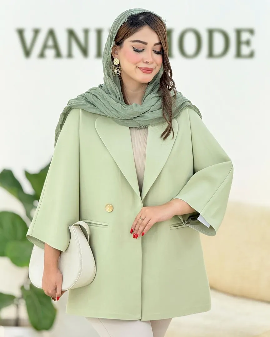 کت مازراتی یقه انگلیسی جیب نما کد h383