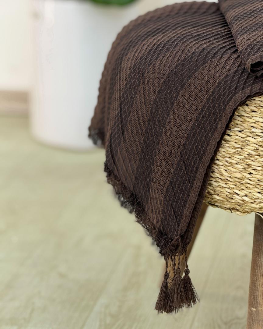 شال حصیری منگوله دار کد h174