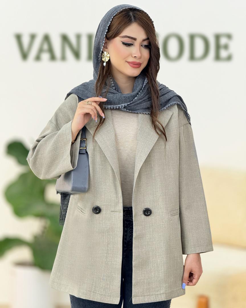 کت شانتون آستین افتاده کدh192