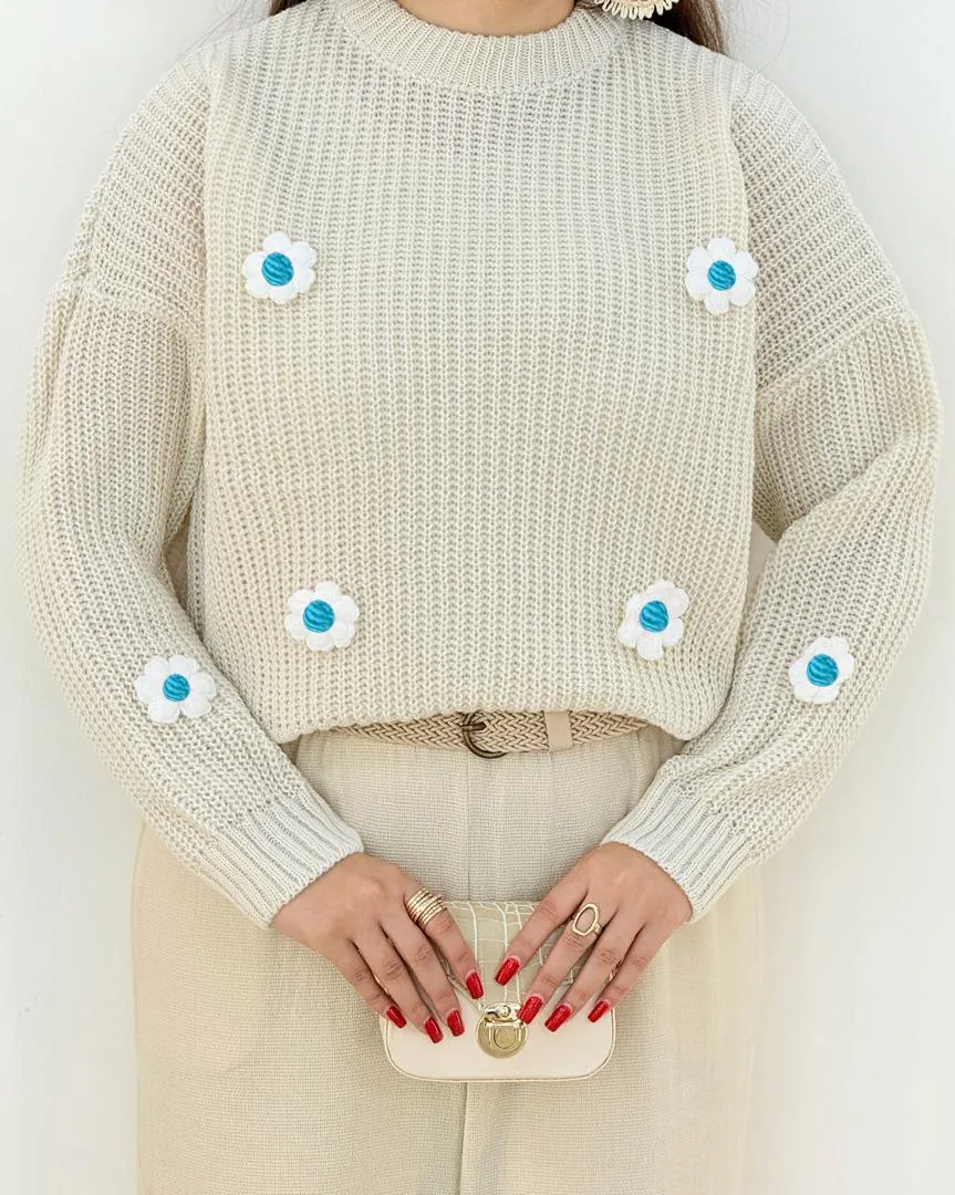 کراپ بافت طرح گل کد h446