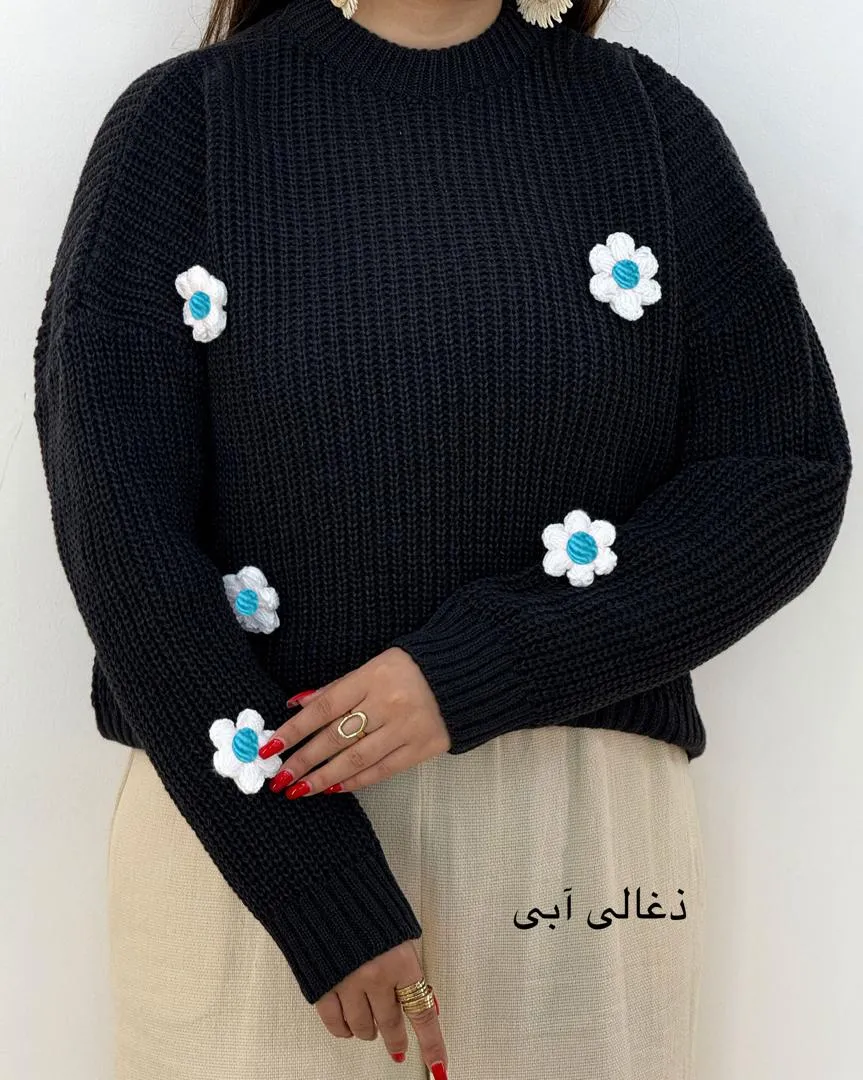 کراپ بافت طرح گل کد h446