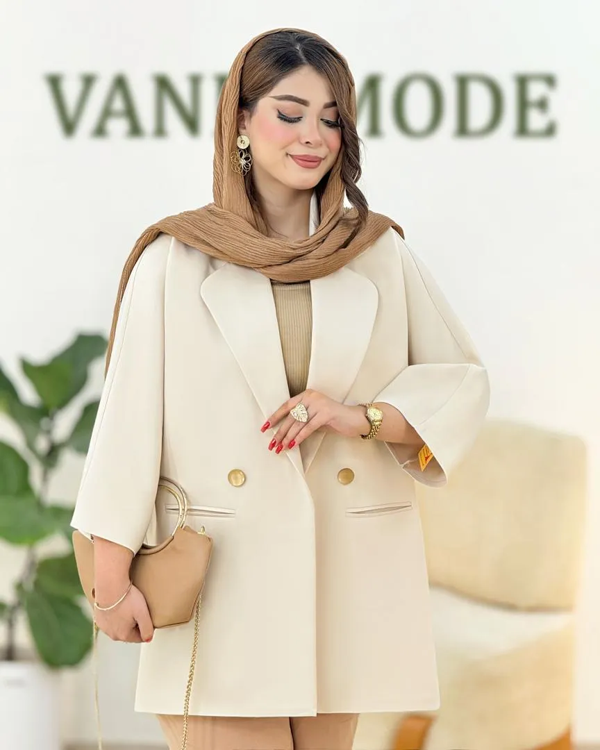 کت مازراتی یقه انگلیسی جیب نما کد h383