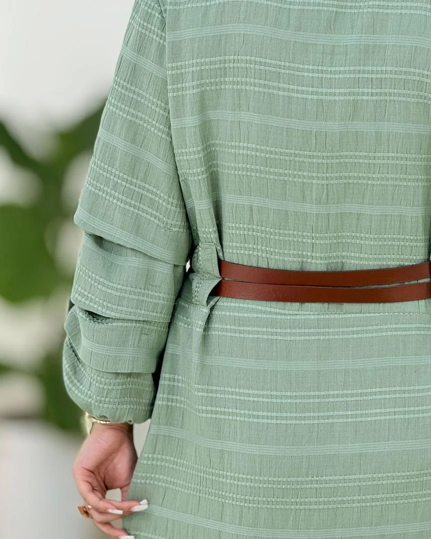 پیراهن آستین پاگون دار کدH308