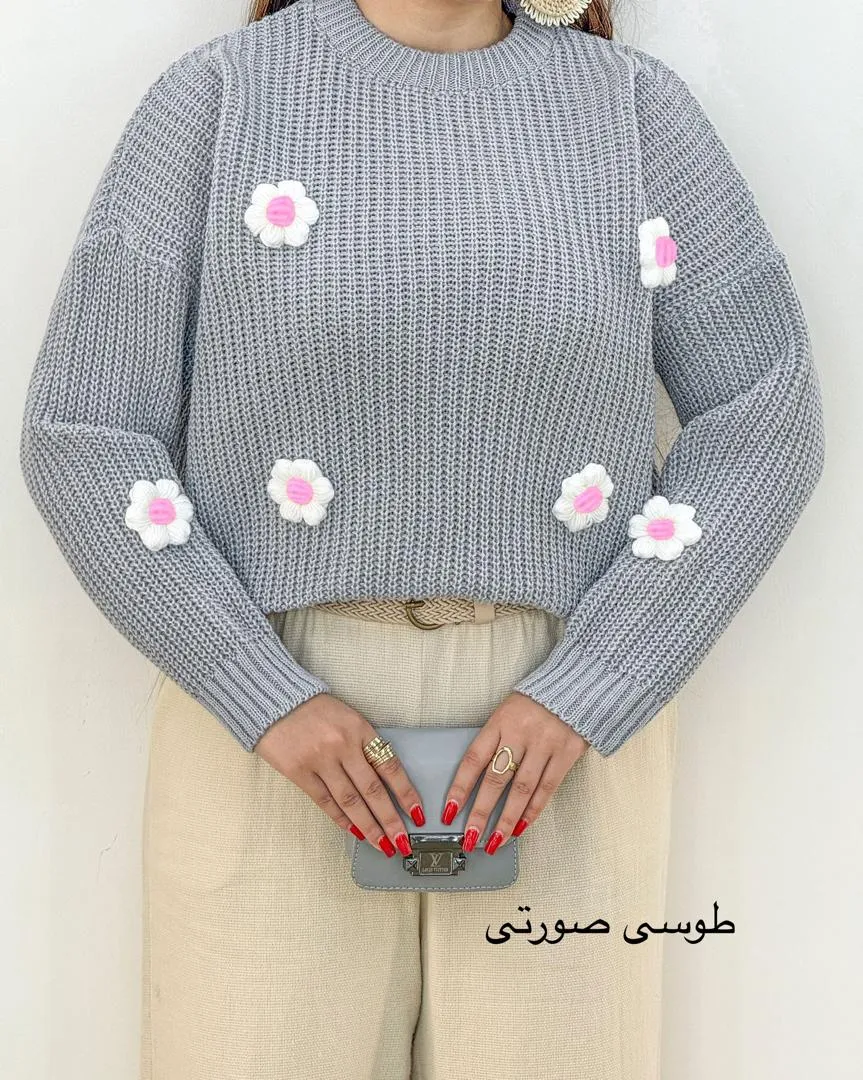 کراپ بافت طرح گل کد h446