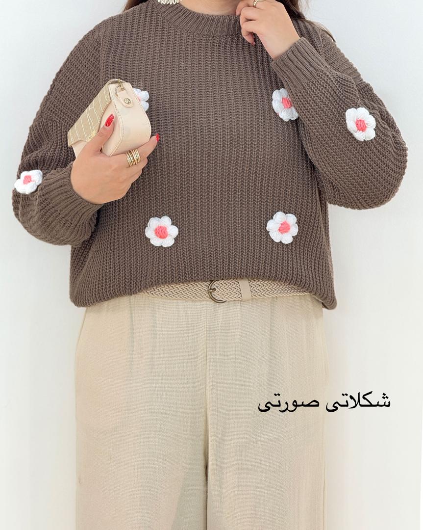 کراپ بافت طرح گل کد h446