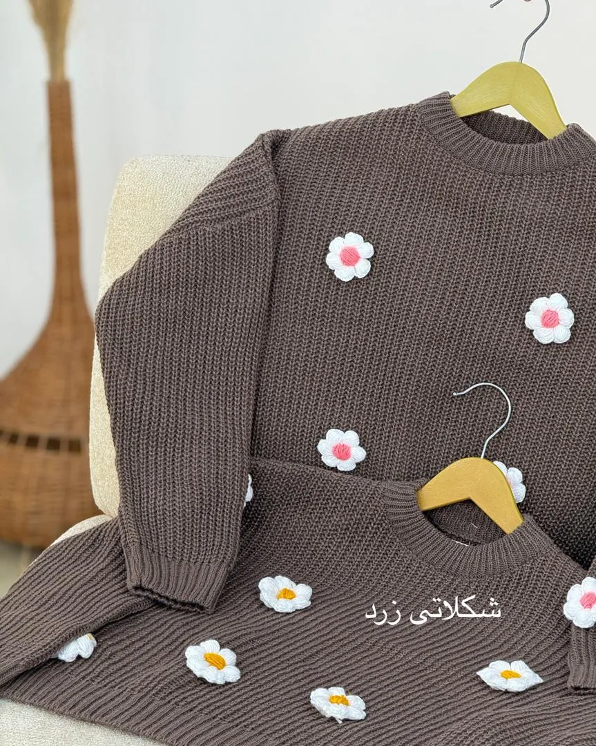 کراپ بافت طرح گل کد h446