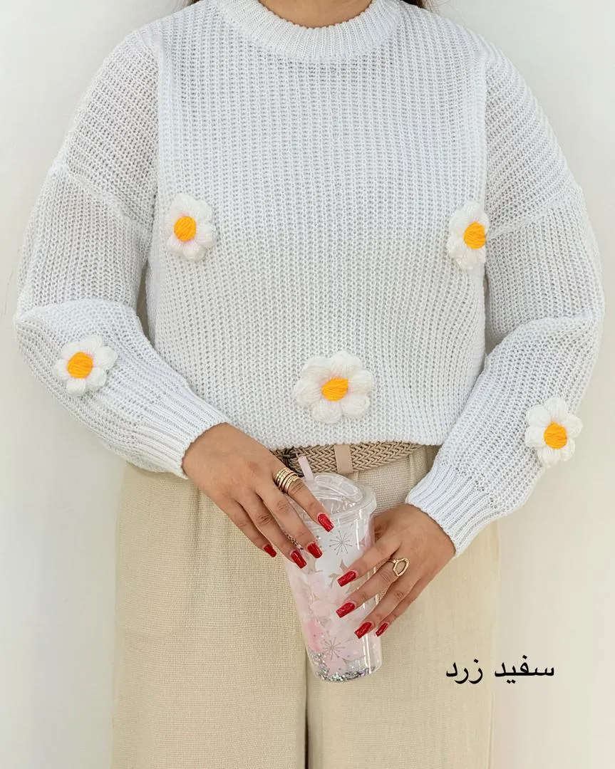 کراپ بافت طرح گل کد h446