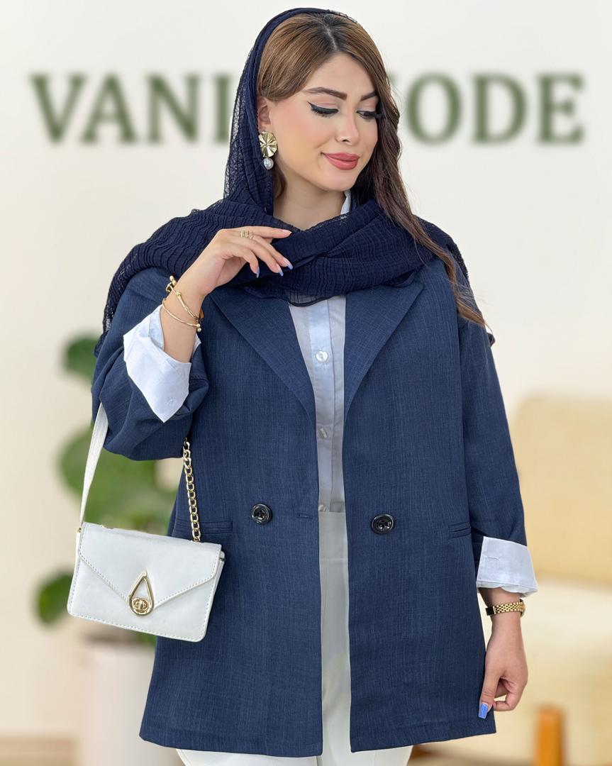 کت شانتون آستین افتاده کدh192