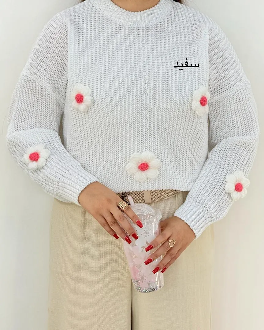 کراپ بافت طرح گل کد h446