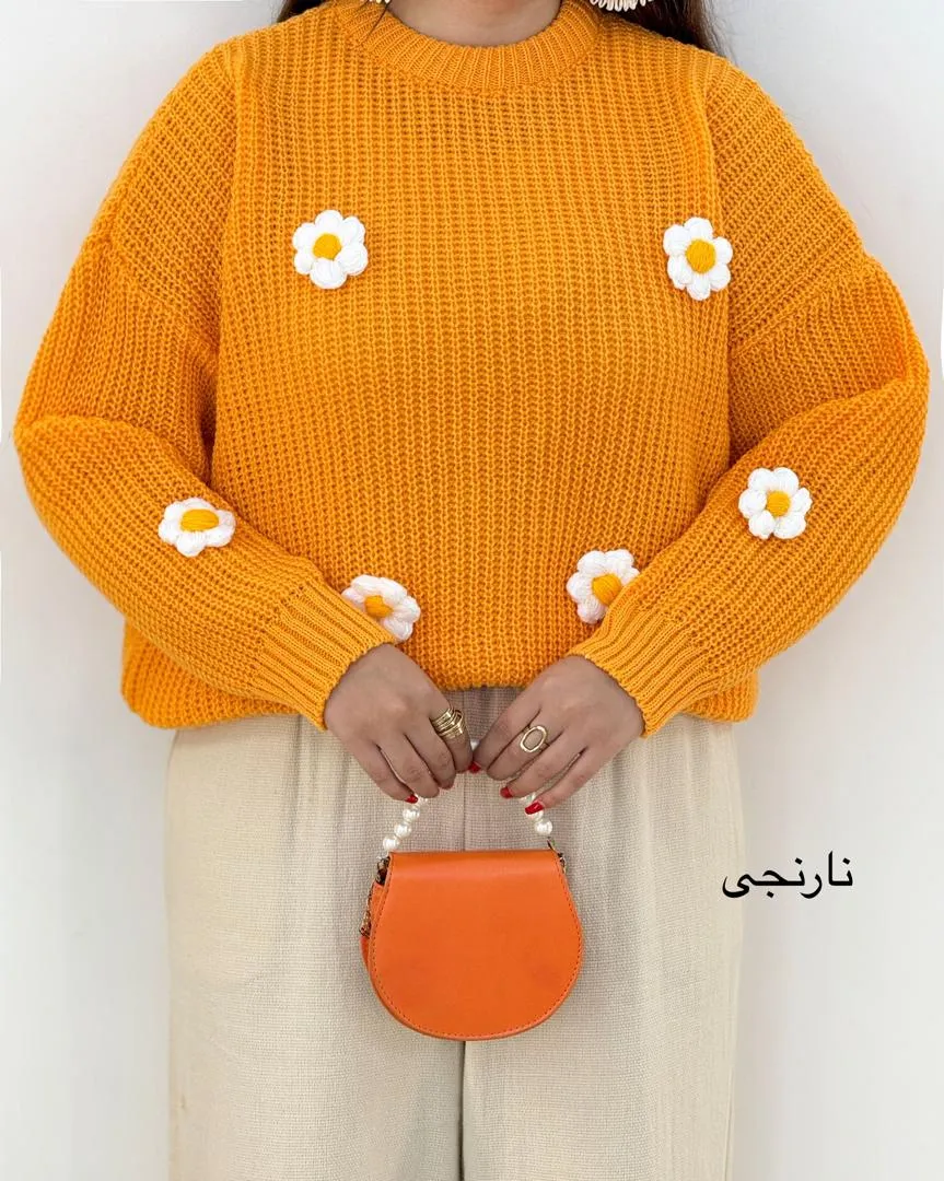 کراپ بافت طرح گل کد h446