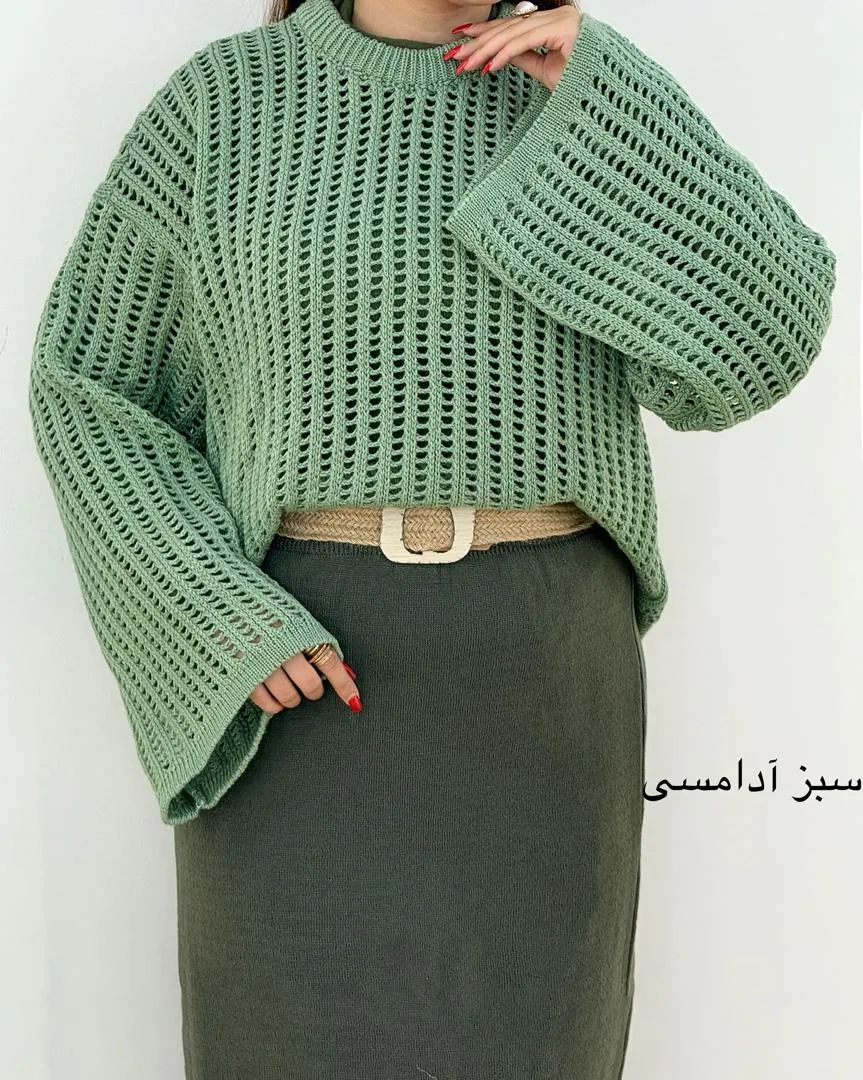 بلوز بافت یقه گرد کد H413