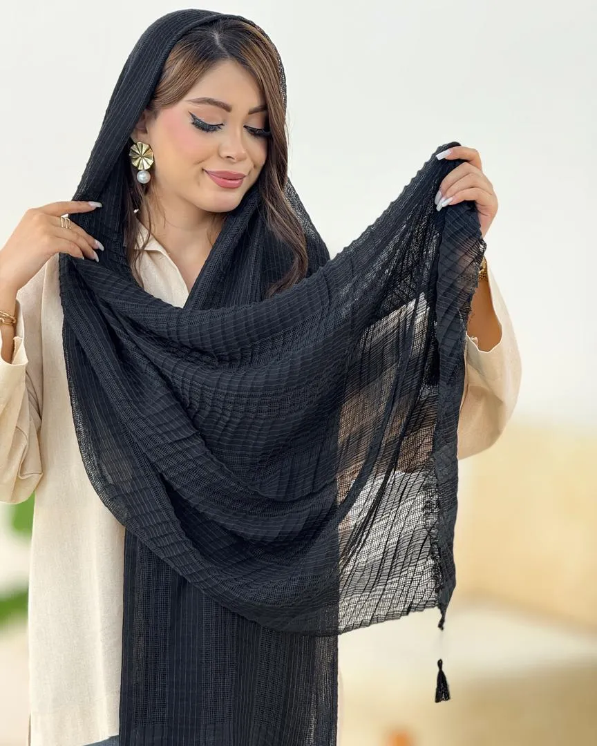 شال حصیری منگوله دار کد h174