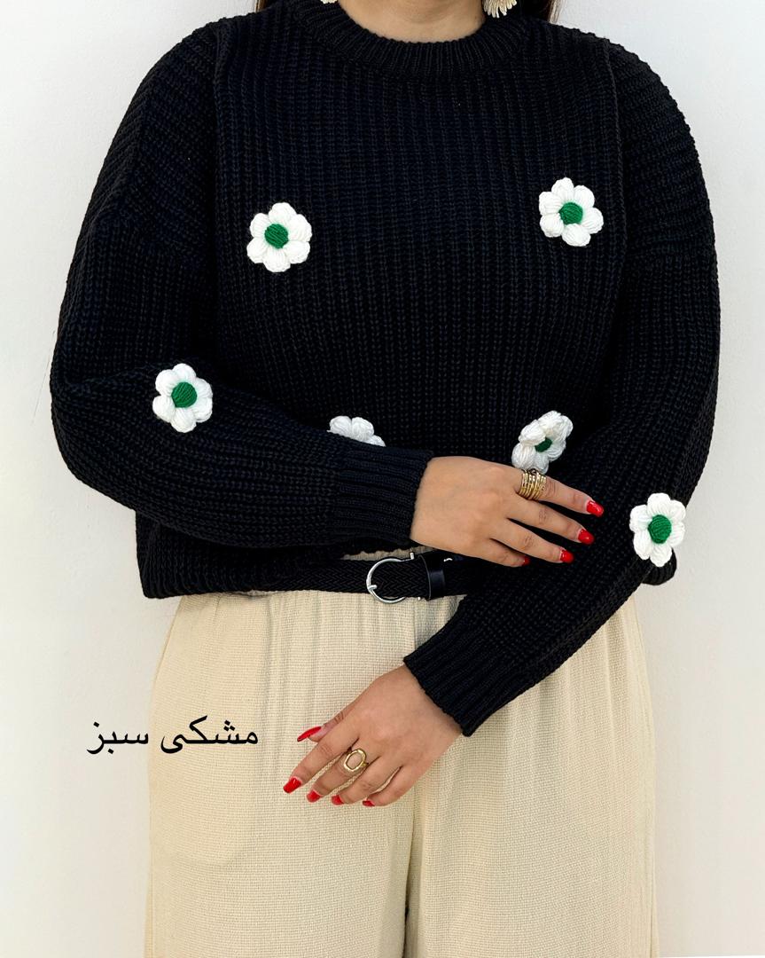 کراپ بافت طرح گل کد h446