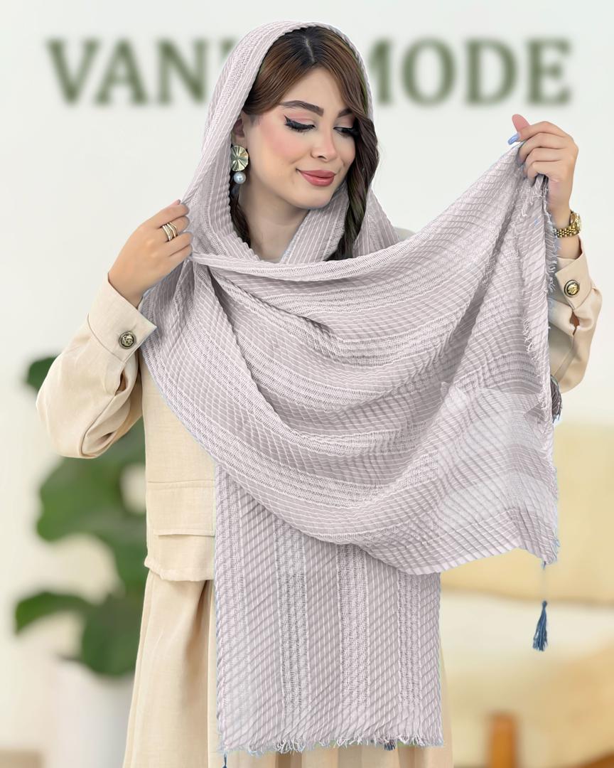 شال حصیری منگوله دار کد h174