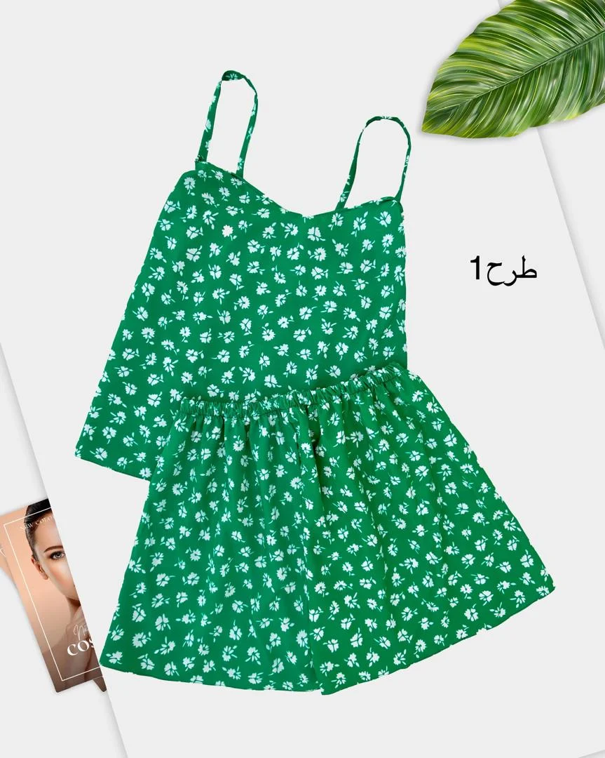 تاپ شلوارک بوگاتی چاپی کدh371