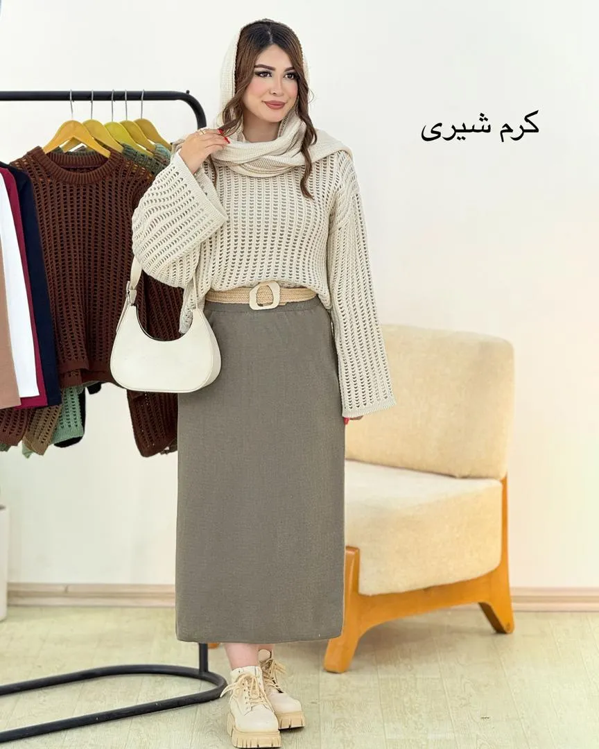 بلوز بافت یقه گرد کد H413