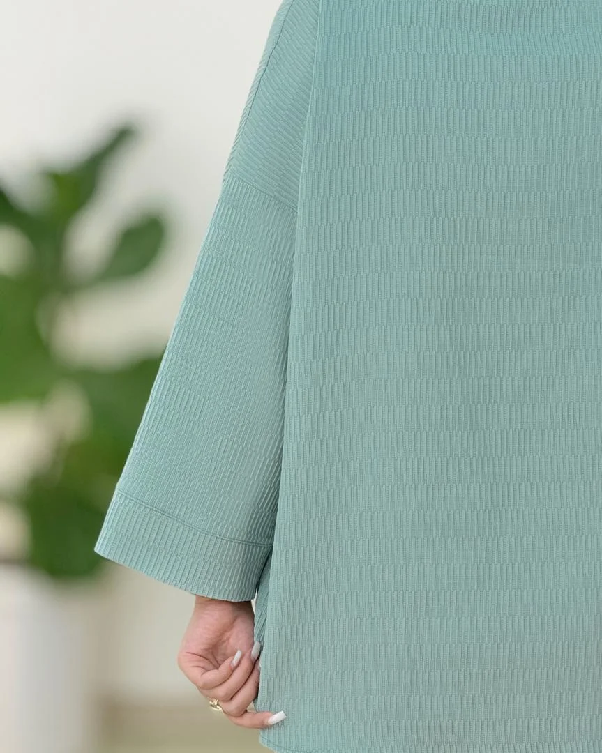 شومیز آستین مچ دار تک جیب کدh353