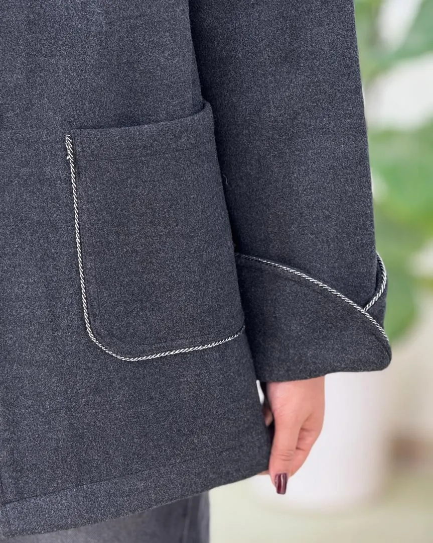 کت فوتر یقه انگلیسی کد h596